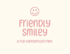 Friendly Smiley font