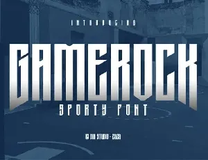 Gamerock Display font