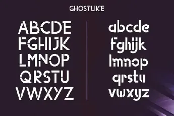 Ghostlike Sans Serif font