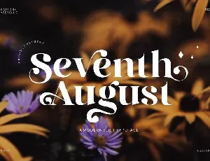 Seventh August font