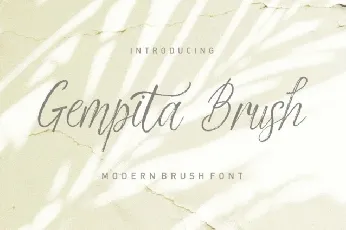 Gempita Brush font