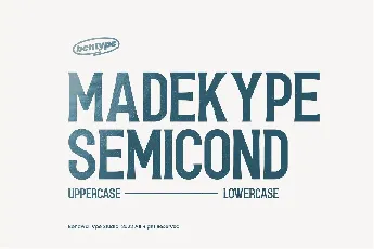 Madekype Semi Condensed font