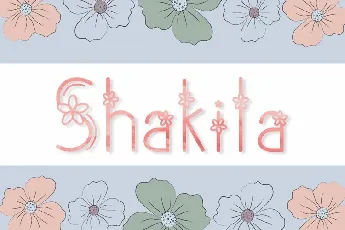 Shakila Display font