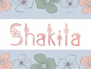 Shakila Display font