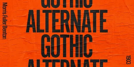 Alternate Gothic Family font