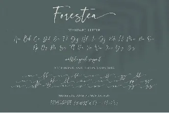 Forestea Script font