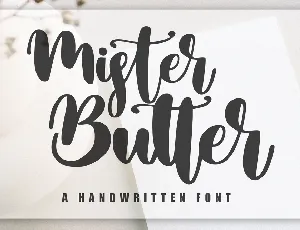 Mister Butter font