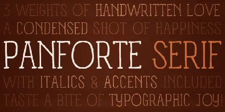 Panforte Serif font