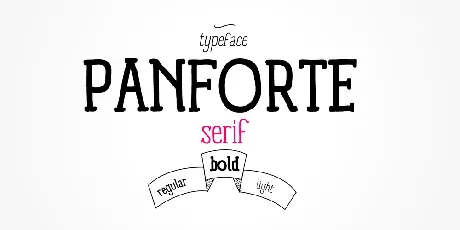 Panforte Serif font