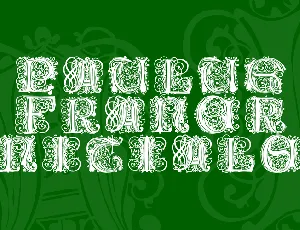 Paulus Franck Initialen font