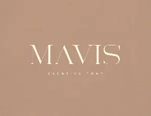 Mavis font