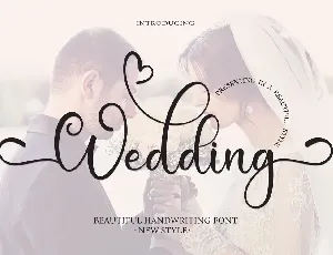 Wedding Calligraphy font