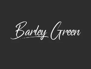 Bartley Green Script font