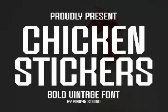 Chicken Stickers font