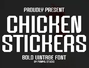 Chicken Stickers font