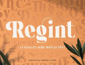 Regint Elegant Serif Display font