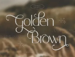 Golden Brown font