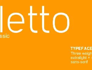 Filetto font
