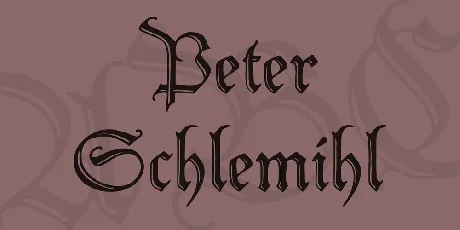 Peter Schlemihl font