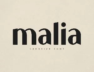 Malia font