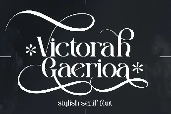 Victorah Gaerioa font