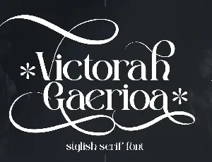 Victorah Gaerioa font