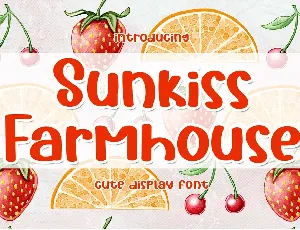 Sunkiss Farmhouse font