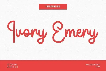 Ivory Emery font