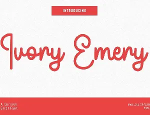 Ivory Emery font