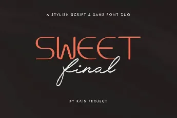Sweet Final Duo font