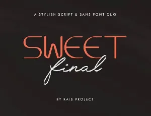 Sweet Final Duo font