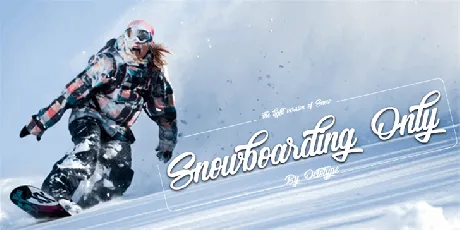 Snowboarding Only font