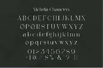 Michelia font