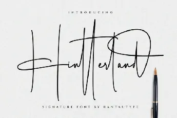 Hintterland Signature font