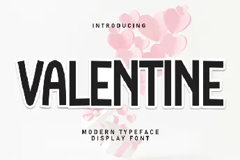 Valentine Display font