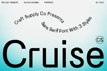 CS Cruise font