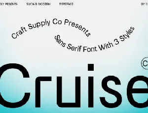 CS Cruise font