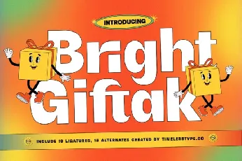 Bright Giftak font