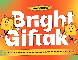 Bright Giftak font