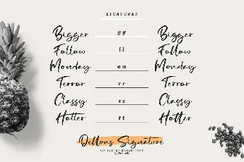 Dellons Signature Elegant Brush font