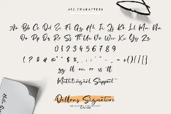 Dellons Signature Elegant Brush font