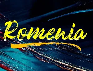 Romenia font