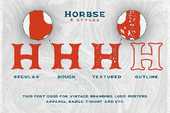 Horbse font