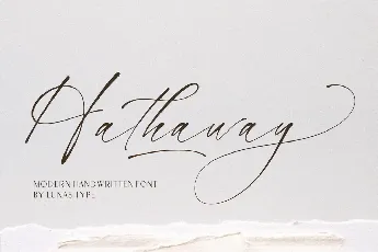 Hathaway font