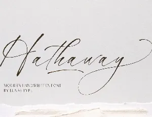 Hathaway font