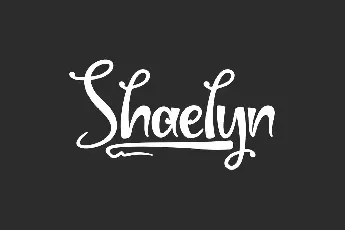 Shaelyn Demo font