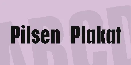 Pilsen Plakat font