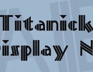 Titanick Display NF font