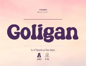 Goligan Display font