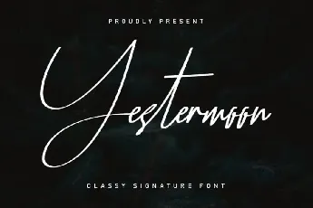 Yestermoon Signature Script font